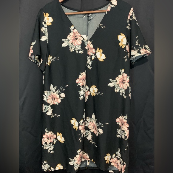 Dynamite Floral T-Shirt Dress - Picture 3 of 3